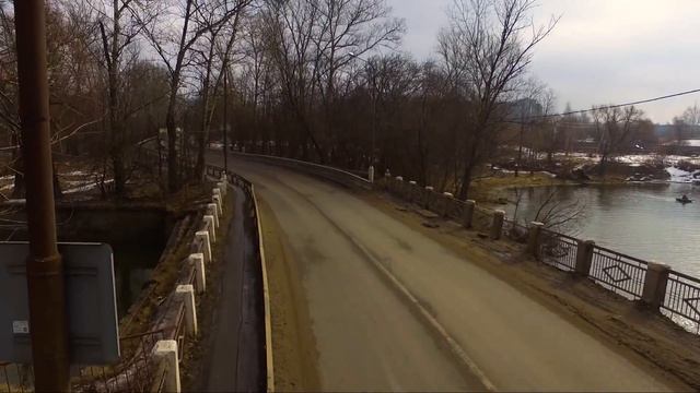 Плотина на реке Уча, в Ивантеевке, все в плачевном состоянии , съемка с коптера