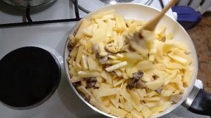 Грибы Вешенки с Картошкой Жареные на Сковороде.