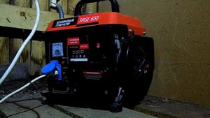 Бензогенератор SRGE 650 и солнечная электростанция. Эксперимент с аккумулятором.