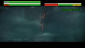Godzilla vs King Ghidorah...with healthbars (Part 1)
