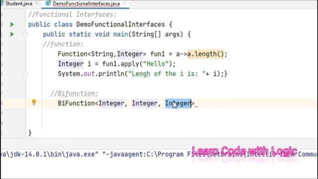 Functional Interfaces Java 8, What is Function, BiFunction & Functional Chaining in Java, Coding Ex