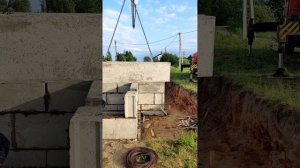 Окончание монтажа фбс и начало работ по опалубке