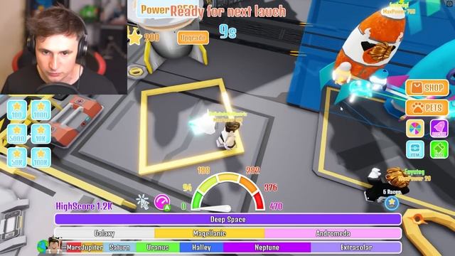 BIGGEST ROCKET SPEED in Roblox Racing Rocket смотреть онлайн