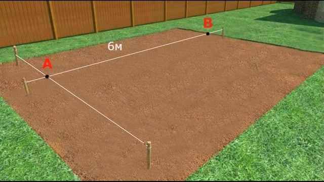 Разметка под фундамент смотреть онлайн