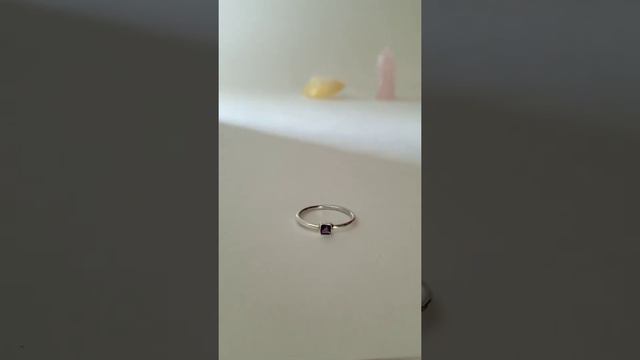 Amethyst Mini Silver Ring Size 7 смотреть онлайн