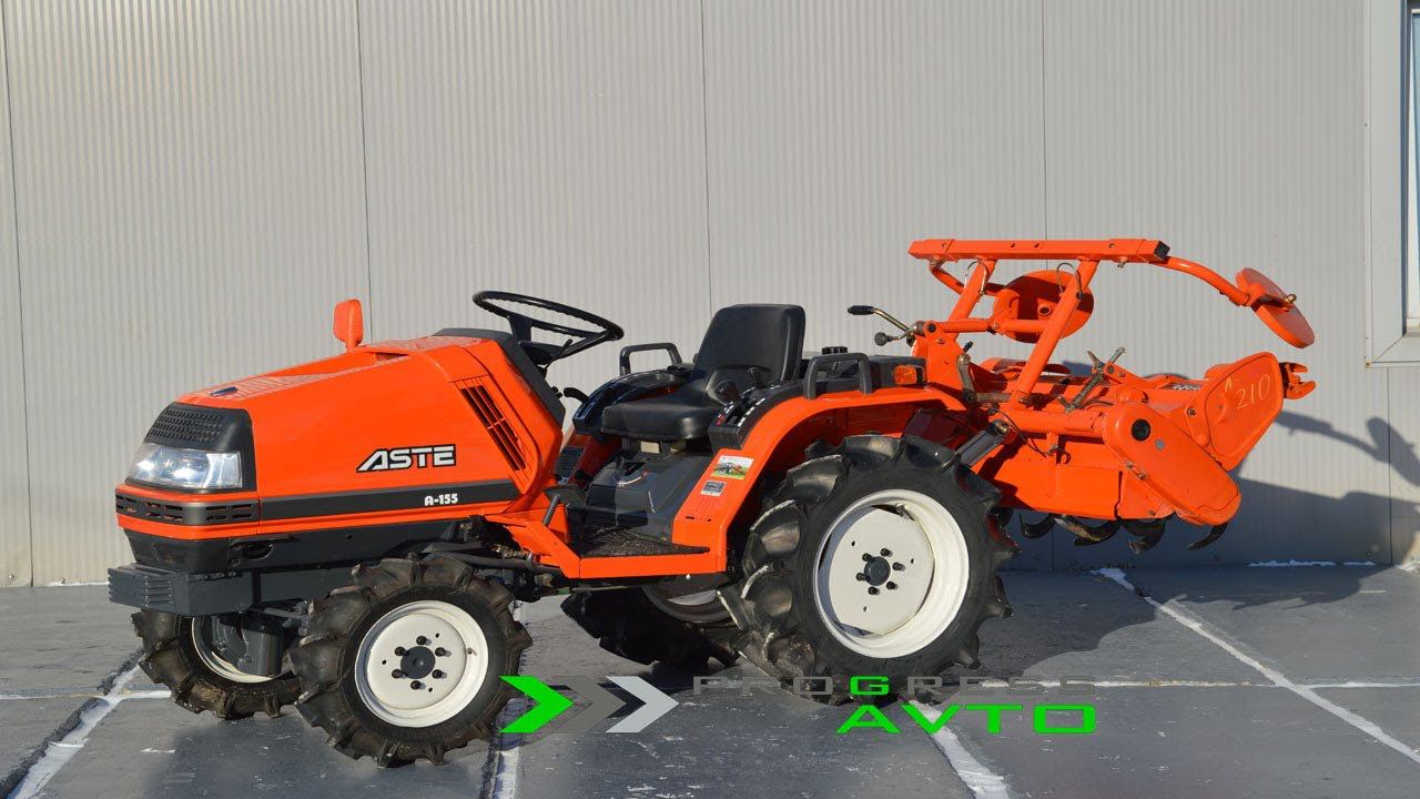 Kubota A155 минитрактор с ПСМ с документами японский трактор клиренс 29 см колея 81 см progress avto