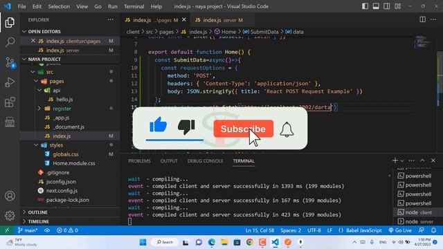 Register User from Client Side using register form and post to mongo dB #mernstack3 смотреть онлайн