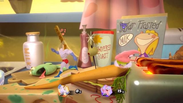 Nickelodeon All Star Brawl Powdered Toastman Gameplay Showcase смотреть онлайн