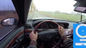 Mercedes S500. 380 сил. Замер разгона