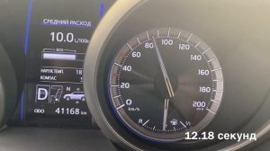 Разгон Toyota Prado 3 л, дизель до 100 км/ч.