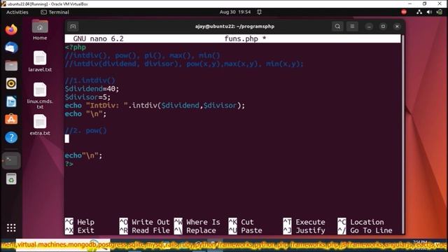 PHP Built in Functions pow() intdiv() max() min() pi() Part-18