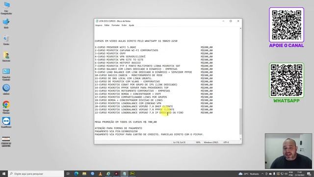 ATENÇÃO INFORMAÇÕES SOBRE OS CURSOS EM VIDEO AULAS - PACOTE COM TODOS OS CURSOS EM VIDEO AULAS.