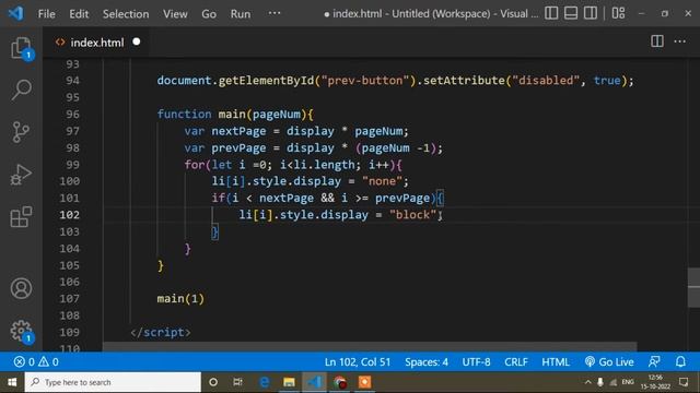 How To Create Pagination Using Custom Javascript Code || Javascript Tutorial || Javascript Course