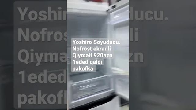 Yoshiro 1eded qalıb Soyutma sistemi 12kq. 0777478085 wp ? Rəsmi Zemenat Şəhərdaxili.C pulsuz