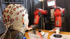 Мозг человека управляет роботом