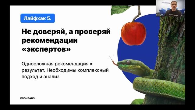 Вебинар «Выводите ассортимент в топ: секреты EGGHEADS» от экспертов EGGHEADS
