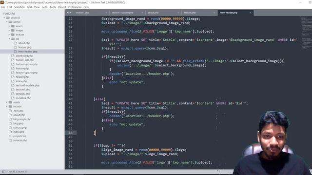 full web development using php mysql database(about update, feature update) #5 || by mithun sarker