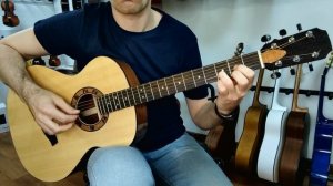 Как звучит русская акустическая гитара из массива? Clever Guitar ОР-14