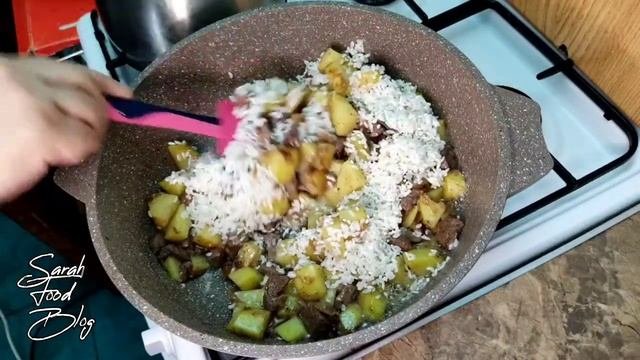 ?Блюдо за копейки! Вкусно и очень быстро готовится! Из ничего целый казан еды!?ENG SUB ASMR