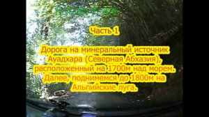 Дорога от оз.Рица до мин.источника Ауадхара,Абхазия - HD - MPEG4 Video