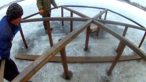 БЕСЕДКА НА ВОДЕ. Шестиугольная рама. Часть 2, пока завершающая