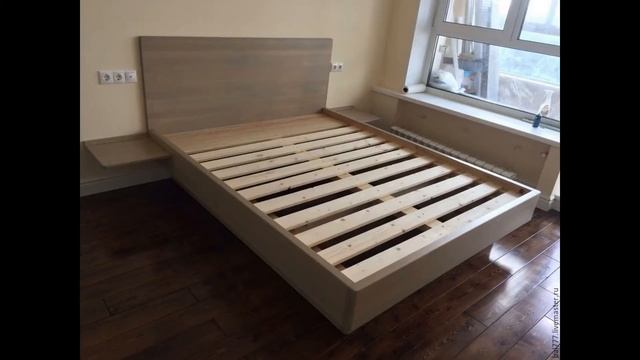 Кровать подиум из дерева примеры в интерьере! смотреть онлайн