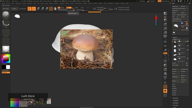 Цвет и текстуры Spotlight ZBrush | FAQ-12