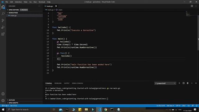 Golang Goroutines - Getting Started with Golang