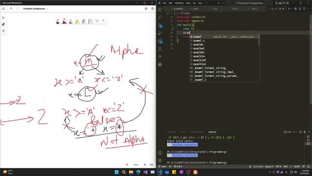 C4 - C program to check whether a character is alphabet or not ||  Structured C Programming