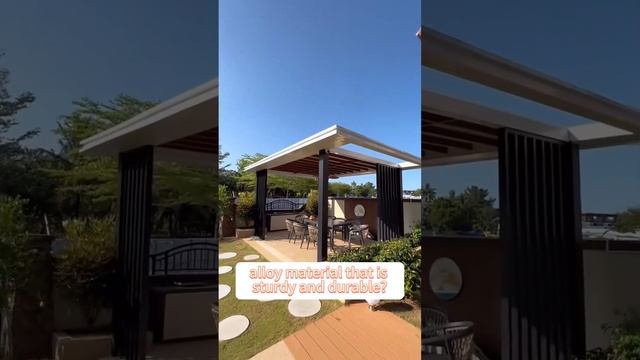 Self Supporting Rain Protection Pergola Roof System For Outdoor Living смотреть онлайн