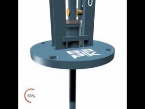 Механизм управления хлопушкой, общий вид 3D, ООО "ВЗРК", vzrk.ru