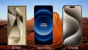 Samsung s24 Ultra vs Xiaomi 14 Ultra vs iPhone 15 pro max