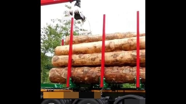Это транспортное средство замечательно в перевозке древесины.