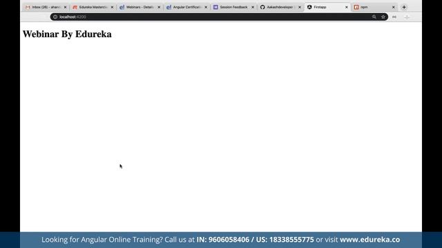 Angular 8 Project from scratch | Angular 8 Tutorial | Angular Training | Edureka Angular Live- 1