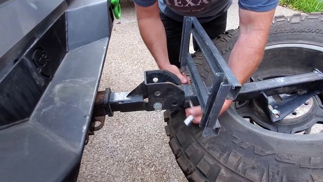 Jeep Wrangler DIY tire carrier смотреть онлайн