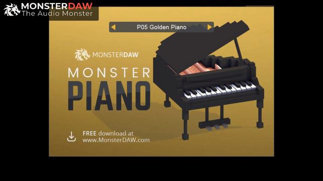 Demo Sound of #MonsterPianoVST, a Lightweight FREE ACOUSTIC PIANO VST with Multi Character