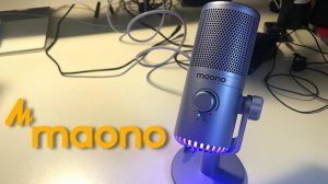 Игровой микрофон MAONO DM30  с настраиваемой RGB подсветкой для стримов, подкастов и работы