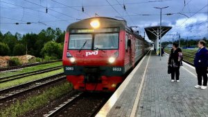 Прибытие электропоезда ЭД9Э на станцию Семёнов / Electric train ED9E, Semenov station