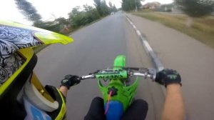 Покатушка№1 на kawasaki kx 125