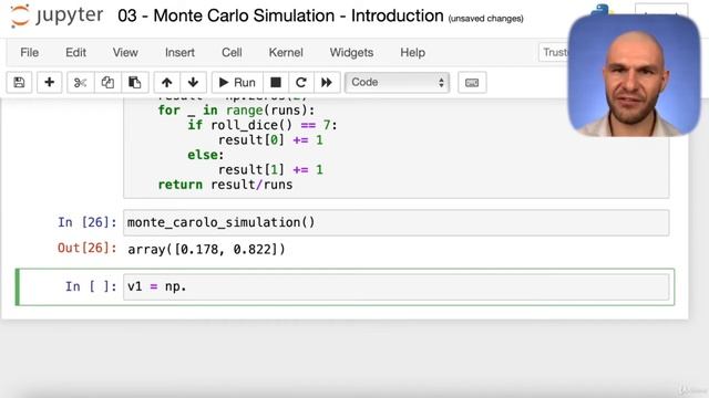 15.7 Jupyter Notebook Monte Carlo Simulations Introduction смотреть онлайн