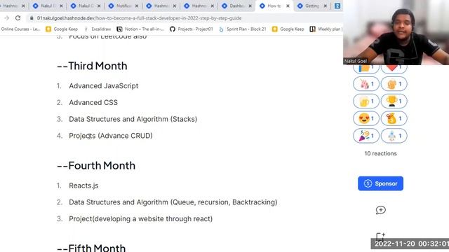 Roadmap for Full Stack Developer || How to become full stack developer in 8 months