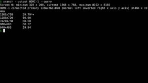 xrandr tutorial | output flag