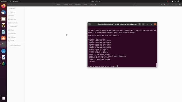 Installing Abaqus 2019 in Ubuntu