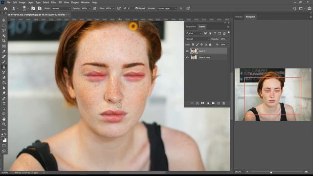 Photoshop 1 minute Tutorial Tutorial Clone Stamp Tool Photoshop ✅ смотреть онлайн