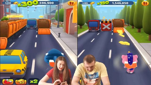 Пижамный забег в игре Том за золотом! Акула Хенк против Единорога Анджелы от Каталекс! смотреть онлайн