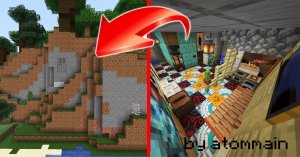 Секретный дом | Как сделать секретный дом в майнкрафт| #minecraft #redstone #постройки