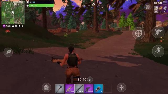 Playing Fortnite on IOS for the FIRST time (I DIED!!!!) смотреть онлайн