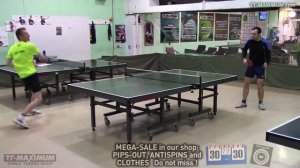 review SANWEI T88 Ultra Spin test - good low-cost rubber for learning technique