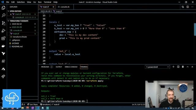 Conditional Logic in Terraform - Daily Check-in for June 9, 2020 смотреть онлайн