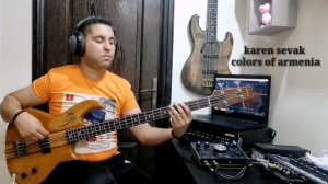 karen sevak colors of armenia (Bass Cover) Aria pro II sb-700 bass. 80's